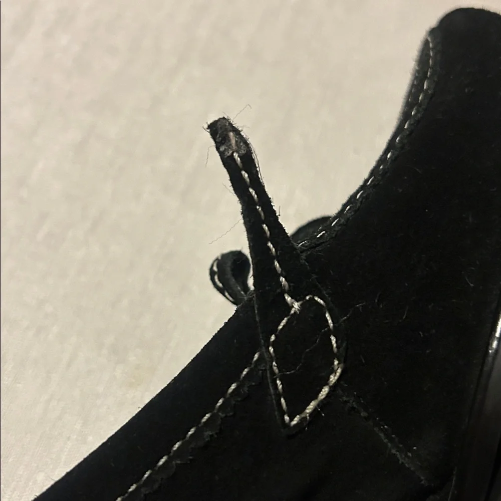 Alexandra Bartlett Women’s Black Wedge 2000s Vintage Styled Loafers Size 8